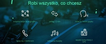 ПОЛЬСКИЕ КОМАНДЫ 1 ШЛЕМ ИНТЕРКОМ ИНТЕРФОН ТУР F5