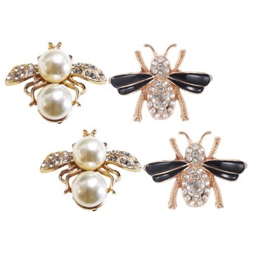 ЗАЖИМЫ ДЛЯ ОБУВИ СВИТЕРА КАРДИГАНА С ПРЯЖКОЙ ПЧЕЛКА 4 ШТ.