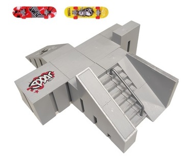 ZESTAW FINGERBOARD RAMPA SKATEPARK + 2 DESKOROLKI