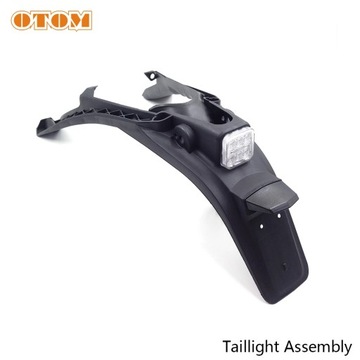 OTOM Black Rear Light Stand Motorcycle Rear Fender Licens Plate Bracket Hol