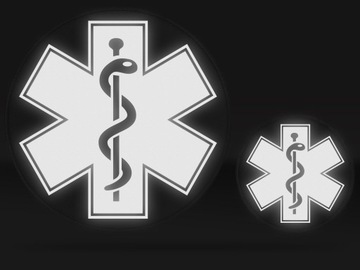 ЗВЕЗДА ЖИЗНИ ЭСКУЛАП - НАБОР НАЛОЖОК НА ВЕЛКРО