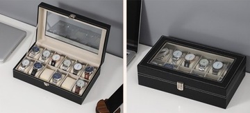 КОРОБКА-ЧЕХОЛ-ОРГАНИЗАТОР КОРОБКА ДЛЯ ЧАСОВ 12 ШТ. ПОДАРОЧНАЯ КОРОБКА