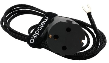 Мелодика МДГ20 Заземляющий кабель, шумоподавитель, Шуко - 2м