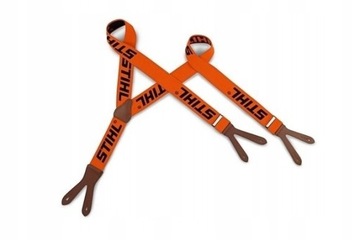 Szelki do spodni na guziki pomarańczowe Stihl