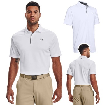 Koszulka Polo męska Under Armour Tech 1290140 Biała r. XXL