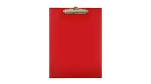 Deska z klipem TRES A5 czerwony