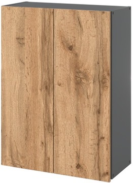 ПОДВЕСНОЙ ШКАФ ДЛЯ ВАННОЙ 60 СМ СЕРЫЙ ДУБ ВОТАН МЕБЕЛЬ ДЛЯ ВАННОЙ КОМНАТЫ