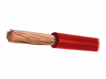 Przewód kabel linka LGY 4mm czerwony H07V-K
