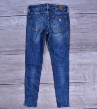 GUESS Power Skinny Ultra Low Damskie Jeansy / 25