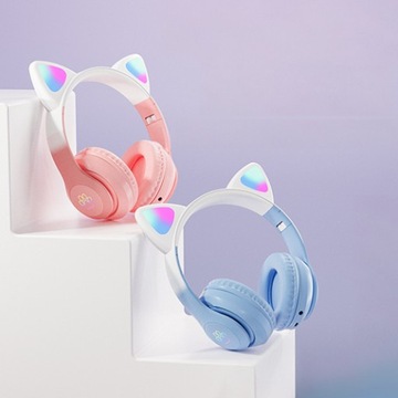 БЕСПРОВОДНЫЕ НАУШНИКИ С КОШАЧЬИМИ УШАМИ BLUETOOTH КОШАЧЬИ УШИ ДЛЯ РЕБЕНКА