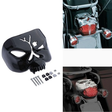 OSŁONA TYLNEGO ŚWIATŁA TYLNEGO SKULL ZOMBIE 9024 9009 Czarna