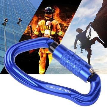 KARABINEK WSPINACZKOWY HMS - NIEBIESKI