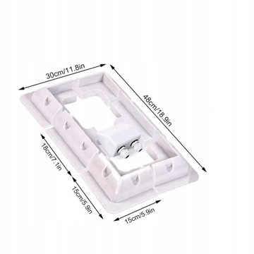 МОНТАЖНЫЙ КРОНШТЕЙН ДЛЯ СОЛНЕЧНЫХ ПАНЕЛЕЙ ДЛЯ КАМЕРЫ, БЕЛЫЙ