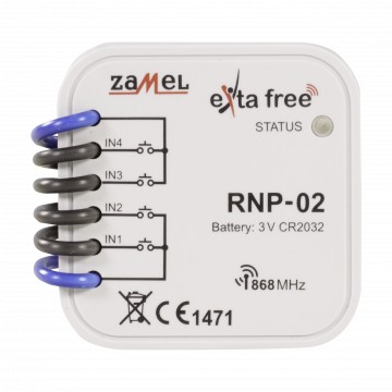 NADAJNIK RADIOWY DOPUSZKOWY 4-KAN. RNP-02 ZAMEL