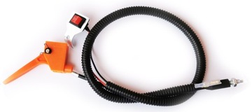 РЫЧАГ РУЧКИ ГАЗОВОГО ПУЛЬТА ДЛЯ БЕНЗИНОВОГО ШНЕКА С КАБЕЛЕМ И ПЕРЕКЛЮЧАТЕЛЕМ