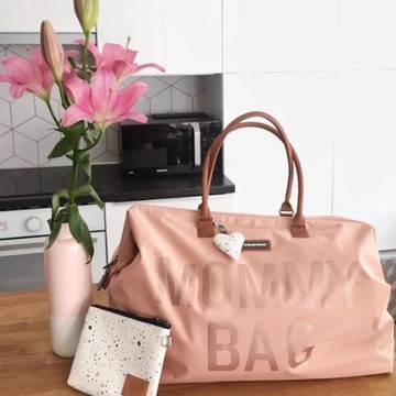 СУМКА ДЛЯ МАМА-ДЕТСТВА, РОЗОВАЯ