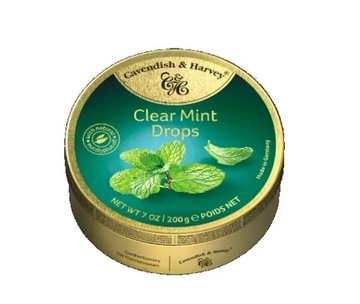Landrynki Cavendish Clear Mint Drops miętowe 200g