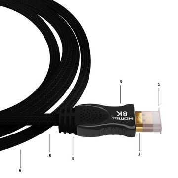 СВЕРХСКОРОСТНОЙ КАБЕЛЬ HDMI 2.1 8K 60 Гц 4k 120 Гц 3 м