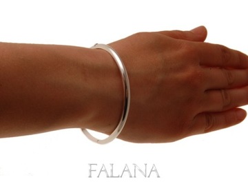 BRANSOLETA BANGLE SREBRNA GŁADKA OWALNA fb229