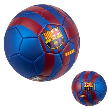 Oryginalna piłka nożna do gry meczowa na trawę z licencją FC Barcelona r. 5