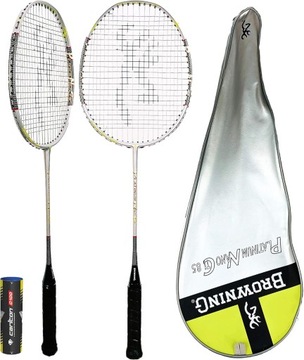 Zestaw Badmintonowy Browning Platinum Nano 85: Rakietka Carbon + Pokrowce