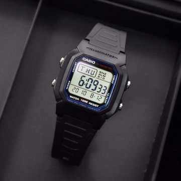 ЧАСЫ МУЖСКИЕ CASIO W800H-1A (zd100a) - КЛАССИКА + КОРОБКА