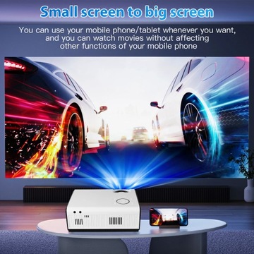 Домашний мини-проектор 4K 1080P 5G WiFi LED Pr