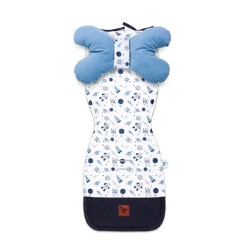 Двусторонний вкладыш в коляску Magic Space с бархатными джинсами