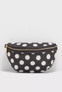 GINGER NERKA CZARNA W GROSZKI DAMSKA KLASYK 1PJP