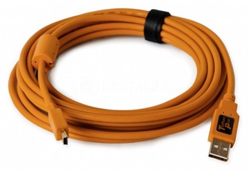 ИНСТРУМЕНТЫ ДЛЯ ПРИВЯЗКИ TetherPro USB-A 2.0/Mini-B, 5-контактный, 4,6 м, оранжевый привязной кабель