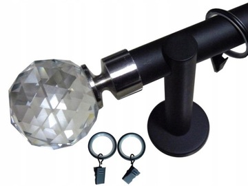 ХРУСТАЛЬНЫЙ КАРДИНС + ТИХИЕ КОЛЬЦА 25ММ ОДИНОЧНЫЙ 180СМ