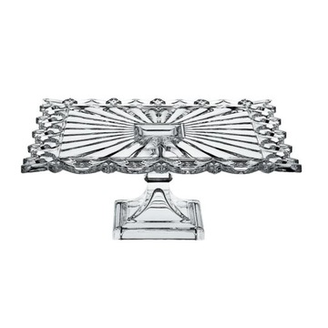 PATERA NA CIASTO TORT KRYSZTAŁ Bohemia PIERCE 32CM