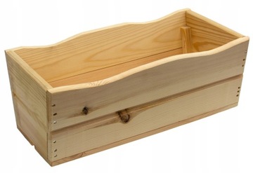 SKRZYNKA BALKONOWA NA KWIATY OGRÓD DREWNIANA 54 CM