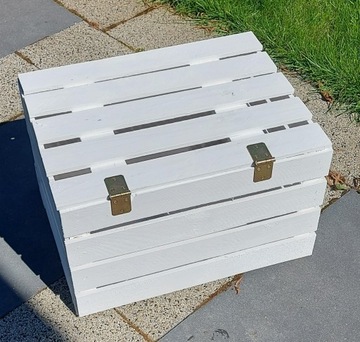 ДЕРЕВЯННАЯ КОРОБКА, белая, БЕЛЫЙ ТРАНЗИТНЫЙ КОНТЕЙНЕР