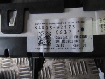 KIA CEED II HB 2014 R. 1.4 PŘÍSTROJOVÁ DESKA 94003-A2173