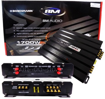 WZMACNIACZ SAMOCHODOWY 4K 1700W BOSCHMANN MOCNY