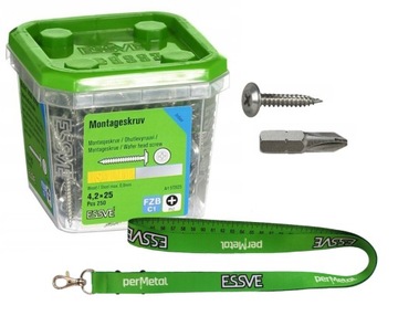 ESSVE WKRĘTY 4,2x25 MM OCYNK PH2 DO DREWNA STALI