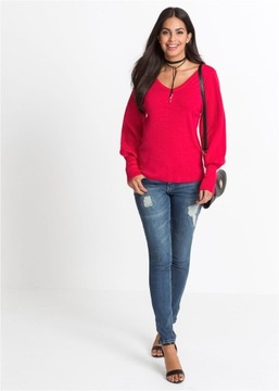 SWETER Z BUFIASTYMI RĘKAWAMI BONPRIX 40