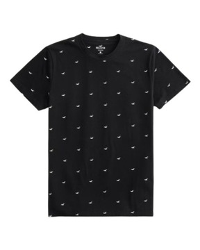 Hollister by Abercrombie - Logo Icon Pattern Crew T-Shirt - L -