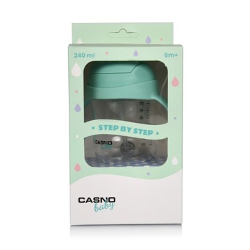 Стакан-непроливайка Детская бутылочка с трубочкой СЕРТИФИКАТ PZH BPA Free Casno