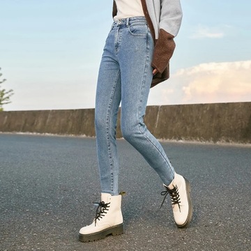 Semir Jeans Women Heat-Storage Slim-Fitting Look S