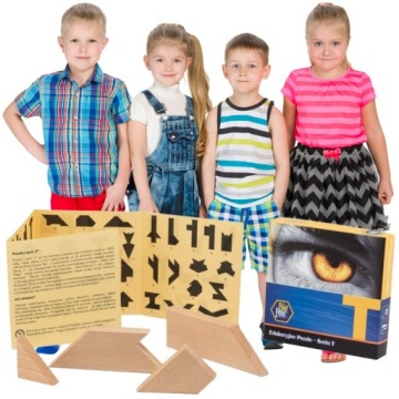 Dřevěné skládačky Pro Děti Puzzle Série T