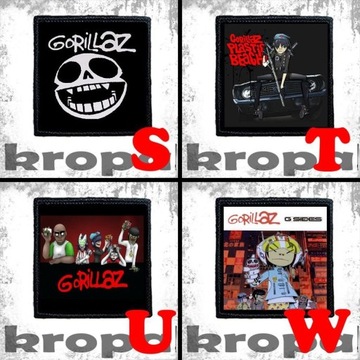 Нашивка GORILLAZ 8 X 8 см. Множество дизайнов!