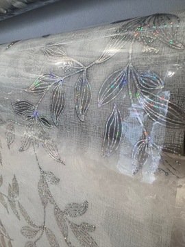 Cerata PRZEZROCZYSTA OBRUS jak Liść BROKATOWA, HOLOGRAFICZNA 140