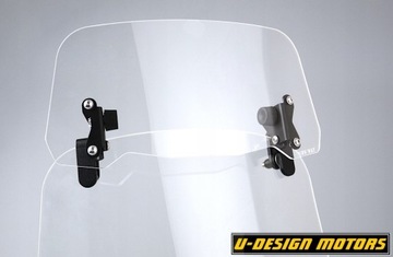 DEFLEKTOR MOTOCYKLOWY UNIVE. 30X14 CM - BEZBARWNY