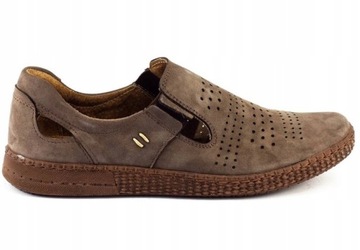 KOMODO BUTY SKÓRZANE LETNIE 864L BRĄZ 42