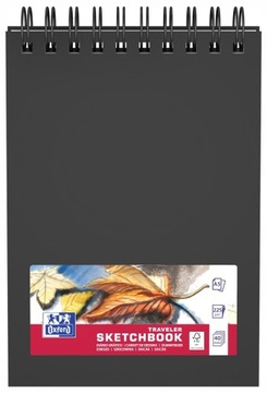 SZKICOWNIK OXFORD TRAVELER SKETCHBOOK A5 40K CZARN