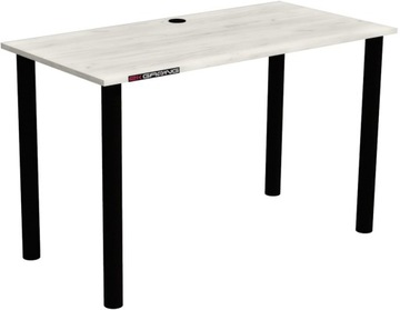 BIURKO GAMINGOWE KOMPUTER DĄB CRAFT BIAŁY 120x60
