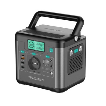 SWAREY Power Solar Generator Bank 222Wh 300W wyjście AC, PD 65 W USB-C
