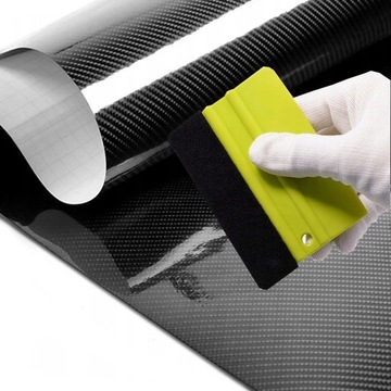 Folia Carbon 5D Okleina Karbon Czarna Połysk Na Rower Progi Laptop Auto 152